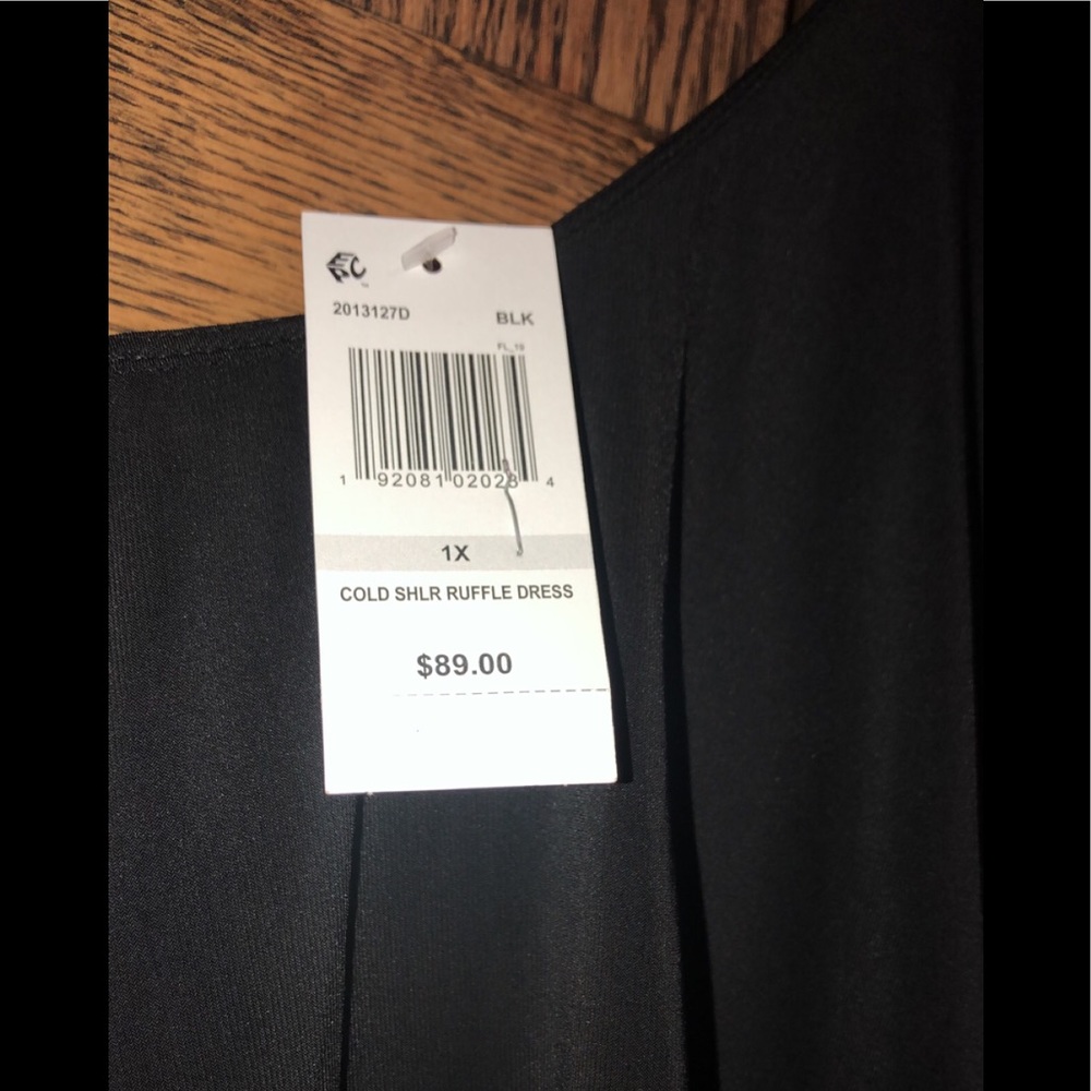 Women Formal Cocktail Dress Plus Sz 1X 2X 3X One Shoulder Short Black Pearl MSK - Picture 7 of 8